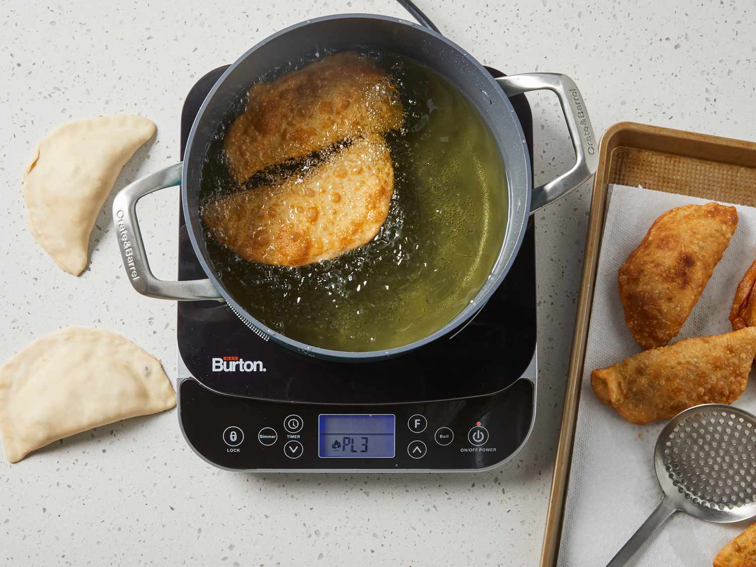 Fry empanadas each side until golden brown