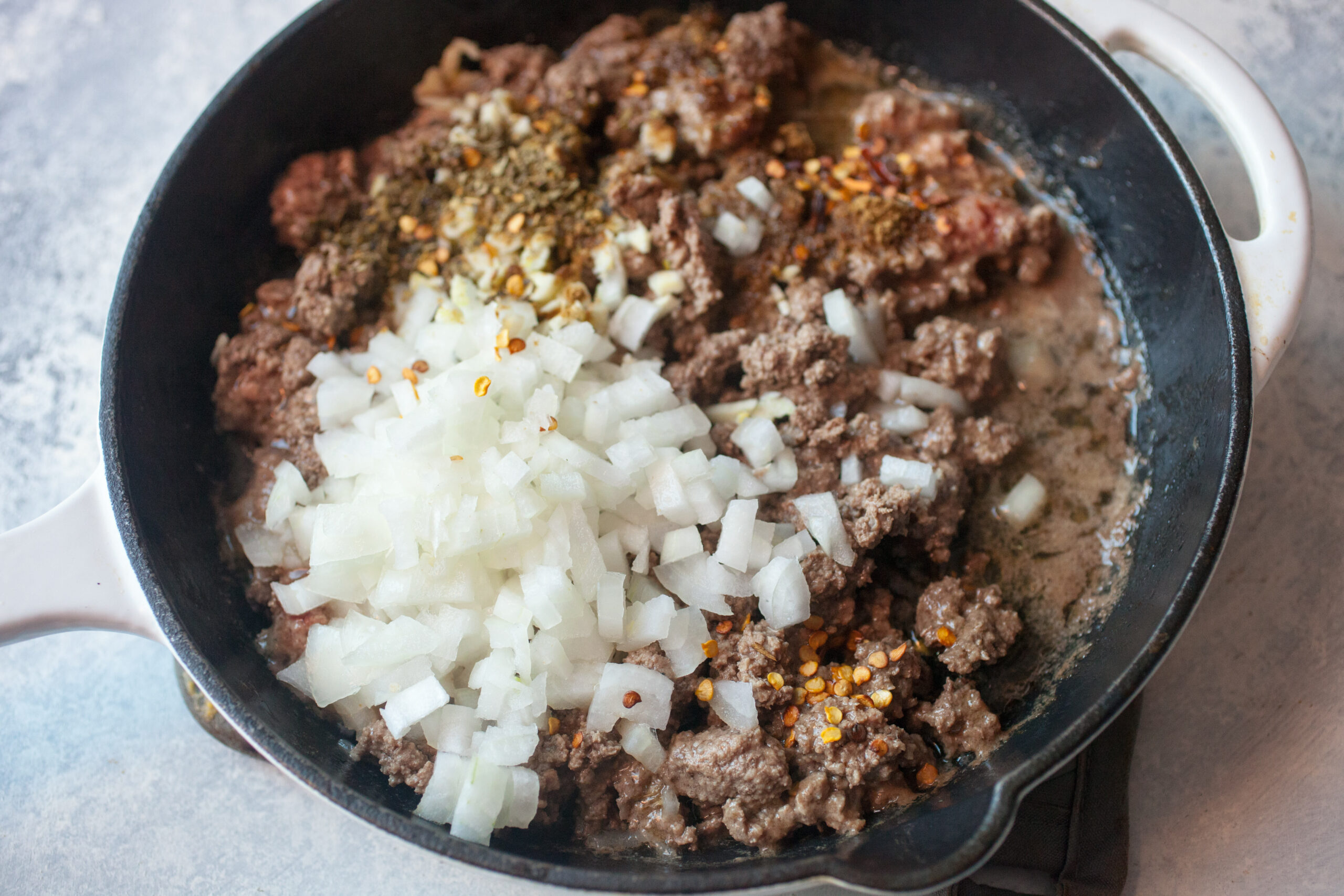 Prepare filling for Cornmeal empanadas