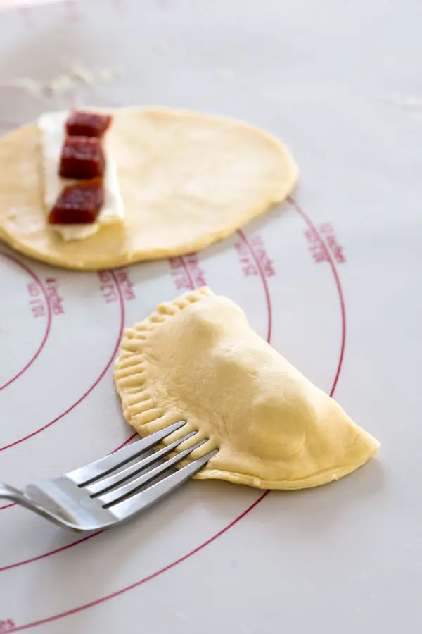 Assemble Guava Cream Cheese Empanadas