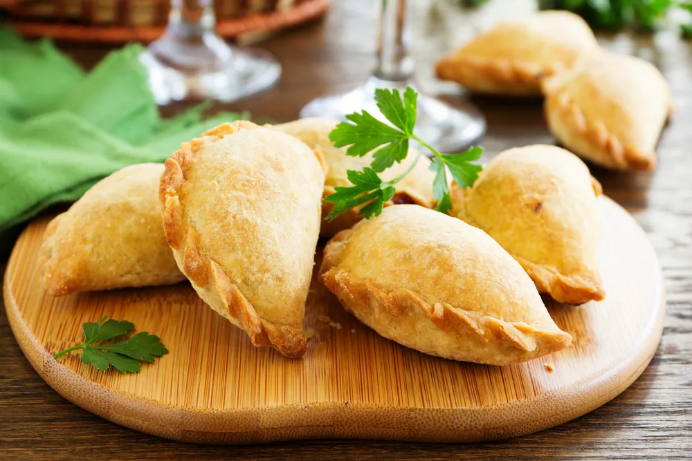 a crispy, golden pastry Empanadas