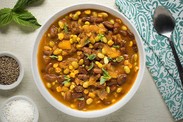  porotos granados (a hearty bean stew) 