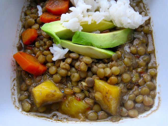 Colombian Lentil Soup 