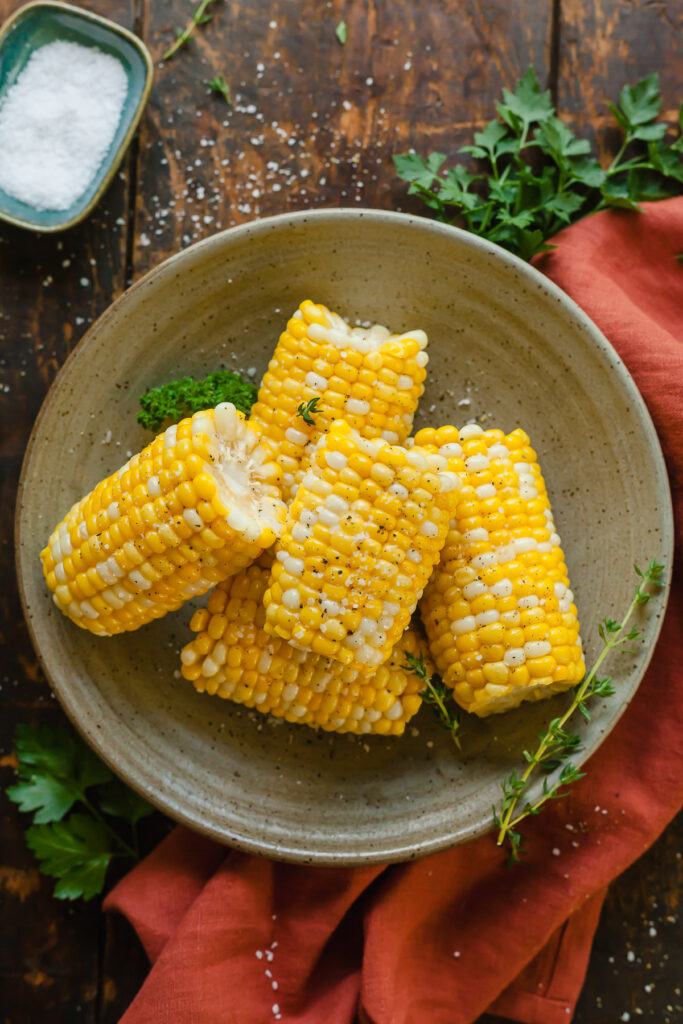 Corn cut into pieces