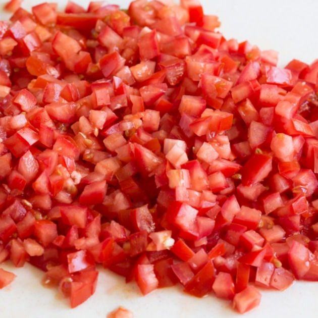 Chopped tomato