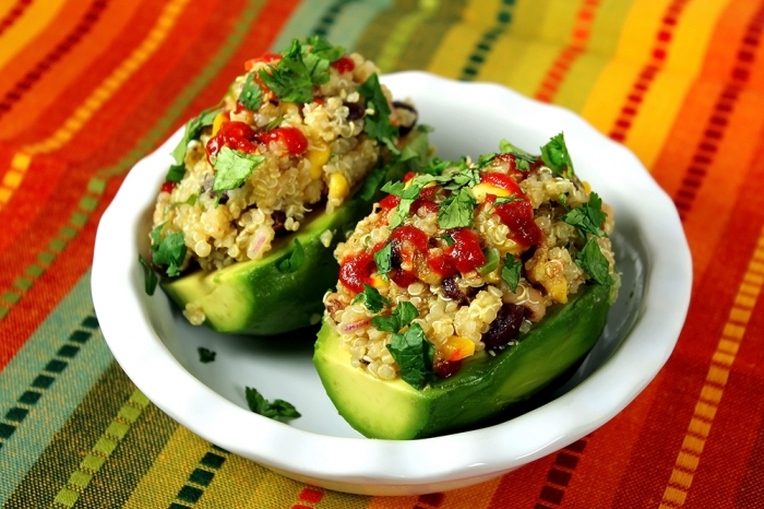 Colombian Quinoa Stuffed Avocados