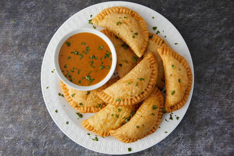 Empanadas with sauce