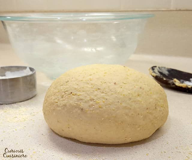 Prepare dough from Cornmeal