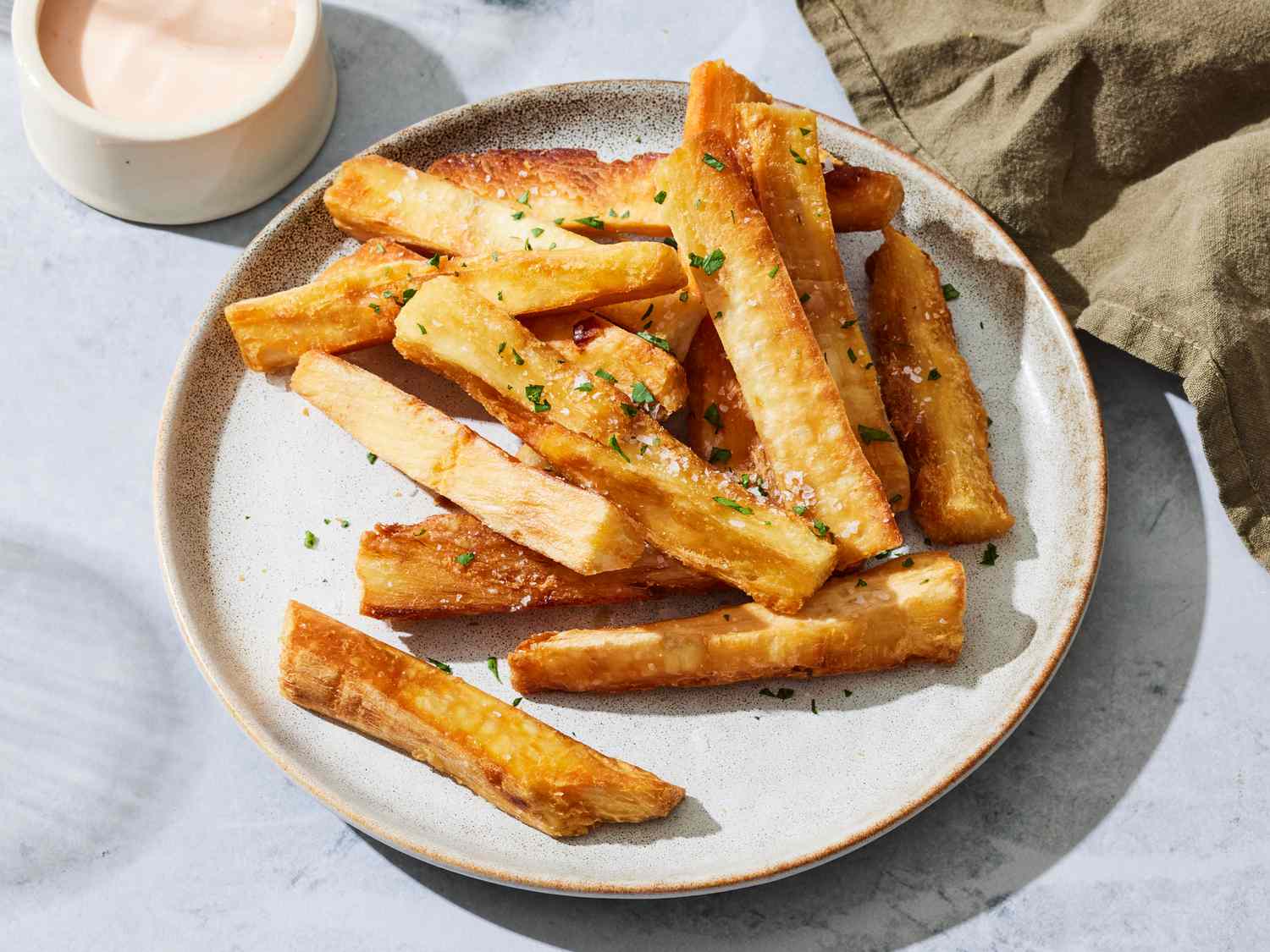 serve yuca fries